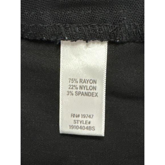 Counterparts Size 14 Black Pull On Stretchy Above The Knee Shorts - Picture 4 of 5